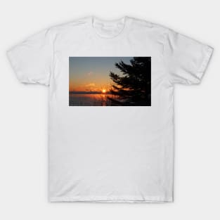North Shore Sunrise With Pine T-Shirt